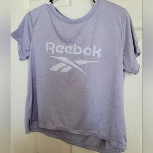 Ladies Grey Reebok Crop Top - medium
